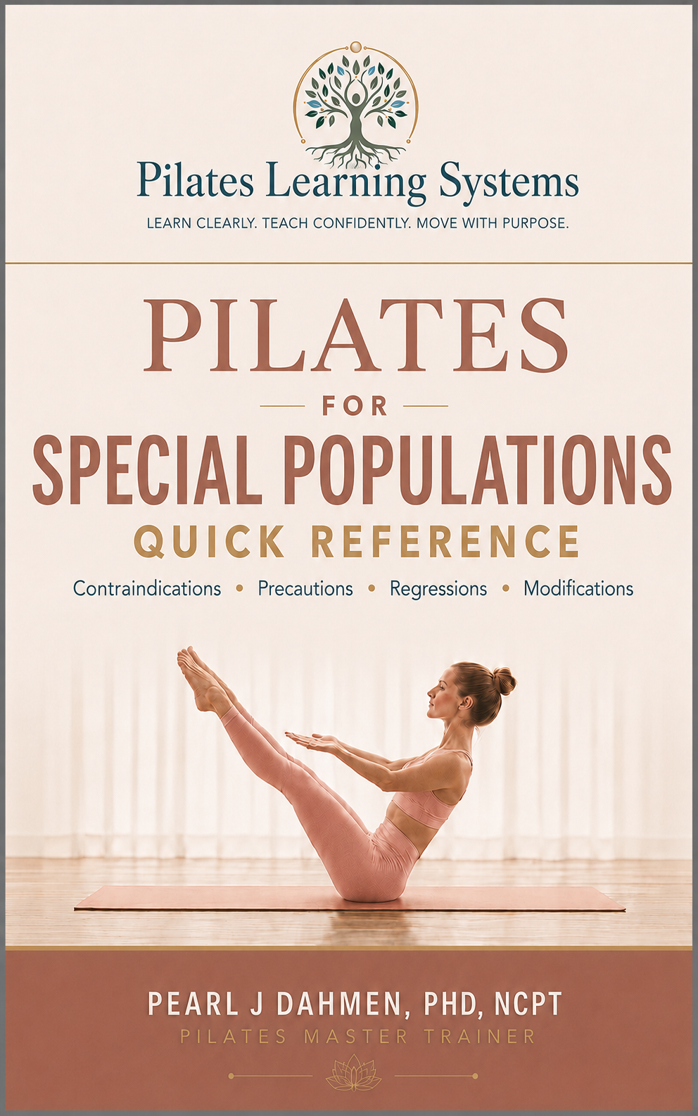 Mobile web app cover screen for Pilates for Special Populations